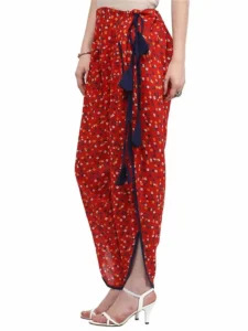 Harem Pants Dhoti for Women India Nepal Thailand Costume Cotton Printed Indian Dance Veshti Vetti Dhuti Dhotar Trousers - Image 5