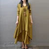 Indian Dress Women Kurties Pakistani Vintage Boho Ethnic Long Sleeve Maxi Dresses Clothes Fashion Ladies India Pakistan Clothing - Image 3