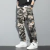 Orange Cargo Pants Men Hip Hop Joggers Y2K Streetwear Casual Pants Green Plus Size Camo Cotton Camouflage Korean Fashion Chinos - Image 6