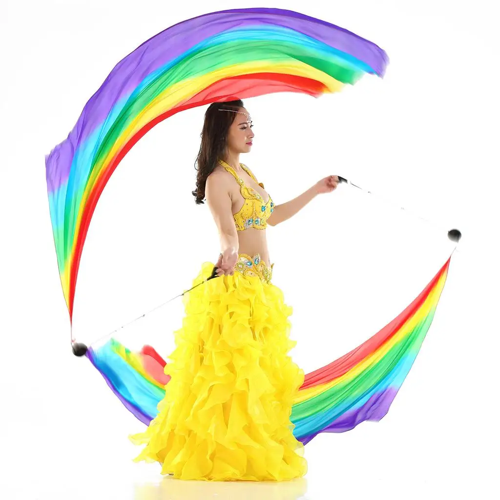 Flowy Silk Poi Throw Balls for Belly Dance  Accessories