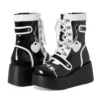 Women Punk Gothic Motorcycle Boots Autumn New Platform Chunky High Heel Ankle Boot Ladies Cool Wedge Woman Black Female Shoes44 - Image 3