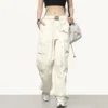 HOUZHOU Cargo Pants Women Oversize Parachute Wide Leg Trousers Female Streetwear Hip Hop Loose Casual Korean Pocket Safari Style - Image 2