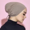 Jersey Soft Modal Muslim Turban Hat Inner Hijab Caps Islamic Underscarf Bonnet India Hat Female Headwrap Turbante Mujer - Image 4