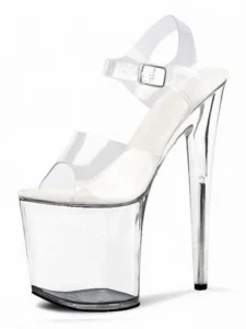 Exotic Crystal Rransparent High Stripper Heeled Platform Sandals Bride Gothic 8 Inches Nightclub Pole Dance Shoes Peep Toe Sexy - Image 6