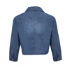 New Autumn Denim Shirts For Women 3/4 Sleeve Womens Tops Chemise Crop Tops Women Lace Up Jeans Shirts And Blouses Ladies Tops - Image 5