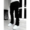 Men's Jeans Street Fashion Splitting Split Spring and Autumn Fashion Versatile Retro Style Men's Loose Straight Leg Jeans - Image 5