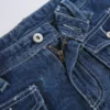 India Punk Vintage Low Rise Flared Jeans with Pockets Goth Streetwear Full Length Blue woman jeans Y2K Retro Chic Pants Fall - Image 5