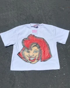 Harajuku cartoon print graphic t shirts y2k tops new in 2024 streetwear oversized t shirt gothic goth men clothing anime clothes - Image 4
