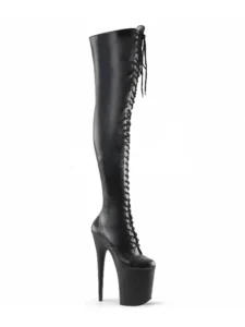 20cm Sexy Platform Fetish Camouflage Over The Knee Boots For Women 8Inch Exotic Strip Pole Dance Shoes Exotic High Heels Gothic - Image 6