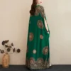 Indian Dress Women Fashion Muslim Ethnic Traditional Sari Kurties Pakistani Long Gown India Pakistan Clothing Dresses For Ladies - Image 5