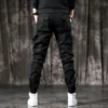 Male Cowboy Pants Aesthetic Cargo Jeans for Men Black Trousers Motorcycle Denim High Quality Goth New in 2024 Trend Stylish Kpop - Image 4