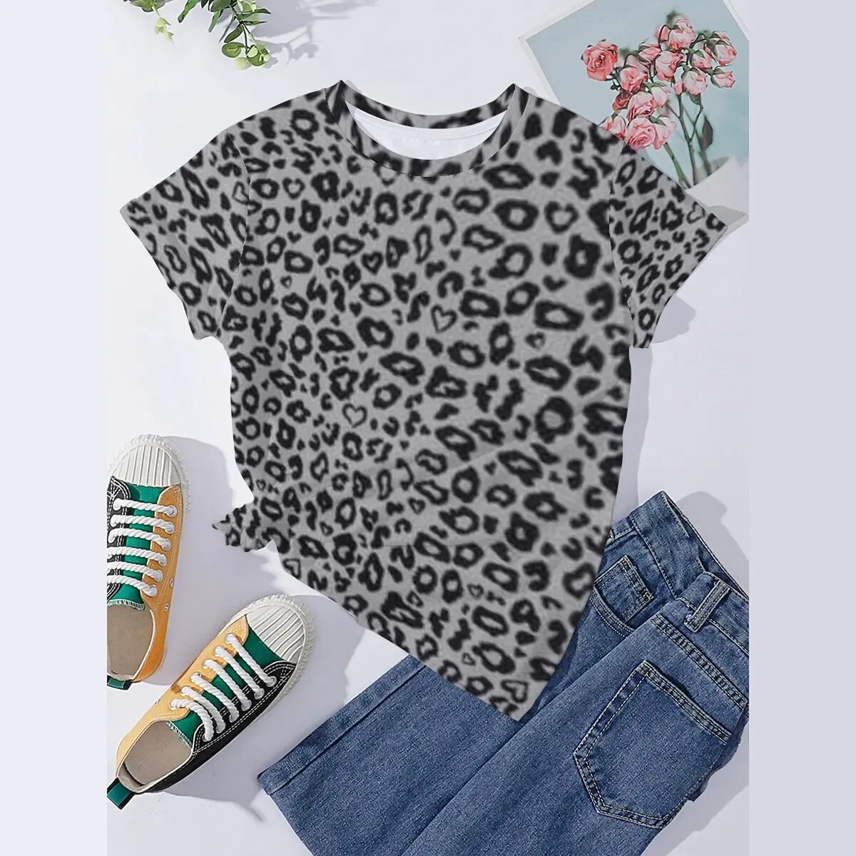 Seeyoushy Circle Print Summer Trend Fashion Women's T-shirt 3D Printed Short Sleeve Crewneck Top Y2K Gothic Casual Top Acotar