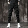 Male Cowboy Pants Aesthetic Cargo Jeans for Men Black Trousers Motorcycle Denim High Quality Goth New in 2024 Trend Stylish Kpop - Image 5