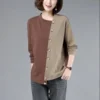 Spring Summer New Y2K Patchwork Pure Cotton Fashion T-shirts Women Long Sleeve Casual Korean Style Tops All Match Female Clothes - Image 3