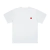 2024 Women's Heart Pattern Printed Fashion With Spring Summer Short Sleeve Casual New Chic Lovers Tops Men's Clothing Streetwear - Image 2
