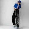 Letter Print Women Hip Hop Pants Korean Clothes Lace-up High Waist Streetwear Versatile Sports Joggers Casual Trousers Female - Image 4