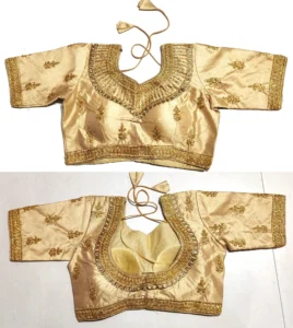 Traditional Indian Clothing Sari Tops Women Blouse Summer Gold Thread Embroidery Pakistani Clothes Saree Shirt India - Image 2