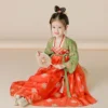 Girls Ethnic Dress Set Bollywood Indian Salwar Kids Performance Cosplay Costume Carnival Outfit - Image 4