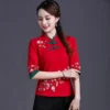 Fashion Casual Elegant Summer Embroidery Ethnic Style Women Clothes Shirts for Women T-shirts Y2k Tops Vintage Women Clothing - Image 5