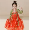 Girls Ethnic Dress Set Bollywood Indian Salwar Kids Performance Cosplay Costume Carnival Outfit - Image 5