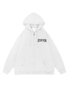 Men's Sweatshirts Y2k Zip Up Hoodie Cotton Oversized Long Sleeve Streetwear arajuku Graphic Korean Autumn Hip Hop Grunge Clothes - Image 6