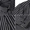 Men's striped elastic business slim formal wear handsome long-sleeved shirt fashionable classic basic casual anti-defense - Image 4