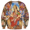 India Shiva Goddess Popular 3D Print Pullovers Men's Sweatshirt Casual Harajuku Hip Hop Autumn Tops Clothes For Man Clothing - Image 2