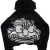 Streetwear Hoodie Y2K Harajuku Hip Hop Cartoon Graphic Print Black Oversized Hoodie Mens Womens Gothic Pullover Hoodie Clothes