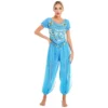 Womens Adult Belly Dance Costume Shiny Sequin Coins Beaded Tassel Bollywood India Arabian Bellydance Tops Pants Suit Dancewear - Image 2