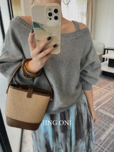 Sweater Long Sleeve Y2k Women Clothing Fashion 2023 Vintage Korean Style Elegant Oversized Tops Blouse Knit Pullovers - Image 3