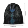Shiva India Men Women's Beanie Hats Trishool, Adi Yogi Tribal Shiva Knitted Hat Hip Hop Earmuff Bonnet Street Skullies Beanies - Image 2