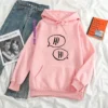 Streetwear Top Korean Style Hoodie Hi Letter Print Loose Women's Long Sleeve Hooded Sweatshirt Ulzzang Harajuku Hip Hop Hoodie - Image 4