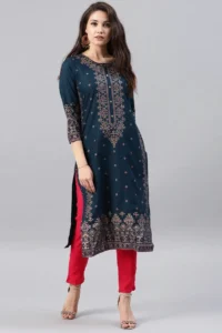 Indian Dress Kurtas for Women Spring Summer Cotton Printed Floral Ethnic Style Kurti Top South Asian Clothes - Image 5