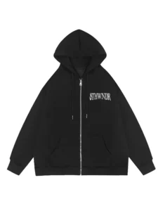 Men's Sweatshirts Y2k Zip Up Hoodie Cotton Oversized Long Sleeve Streetwear arajuku Graphic Korean Autumn Hip Hop Grunge Clothes - Image 5