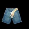 Harajuku Hip Hop Y2K Shorts Pants Mens Graphic Print Retro Blue Baggy Denim Gym Shorts New Gothic Sweatpants Basketball Shorts - Image 5