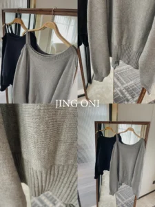 Sweater Long Sleeve Y2k Women Clothing Fashion 2023 Vintage Korean Style Elegant Oversized Tops Blouse Knit Pullovers - Image 6