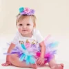 One Year Baby Girl Dress Unicorn Party Girls Tutu Dress Toddler Kids Clothes Baby 1st First Birthday Outfits Infantil Vestido - Image 2