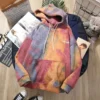 Tie Dye Hoodies Women Design Loose Korean Fashion Streetwear Hip Hop Thicker Letter Printed Sweatshirts Couples Chic BF Teenager - Image 2