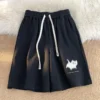 Y2k Hip Hop Cute Cat Men's Shorts Summer New Loose Fashion Brand Casual Wide Leg Pants 90s Vintage Streetwear Trousers Male Y2k - Image 5