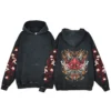 Y2K Anime Hoodie Ukiyoe Koi Fish Vintage Acid Wash Sweatshirt Men Hip Hop Hoodies Long Sleeve Oversized Harajuku Gothic Pullover - Image 5