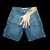 Harajuku Hip Hop Y2K Shorts Pants Mens Graphic Print Retro Blue Baggy Denim Gym Shorts New Gothic Sweatpants Basketball Shorts - Image 6