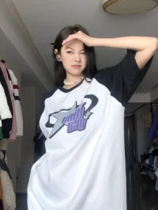 2023 Oversized Graphic T-shirts Women Y2k Harajuku American Vintage Korean Streetwear BF Short Sleeve Tee Casual Female Tops - Image 5