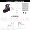 Fashion Glitter Motorcycle Boots Women Gothic Chunky Platform Ankle Boots Autumn Winter Thick Bottom Lace Up Punk Shoes Woman - Image 6