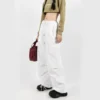 Y2K Hip Hop Streetwear Loose Cargo Pants Women Summer Korean Oversize Parachute Wide Leg Trousers Fashion Lace Up Sweatpants New - Image 4