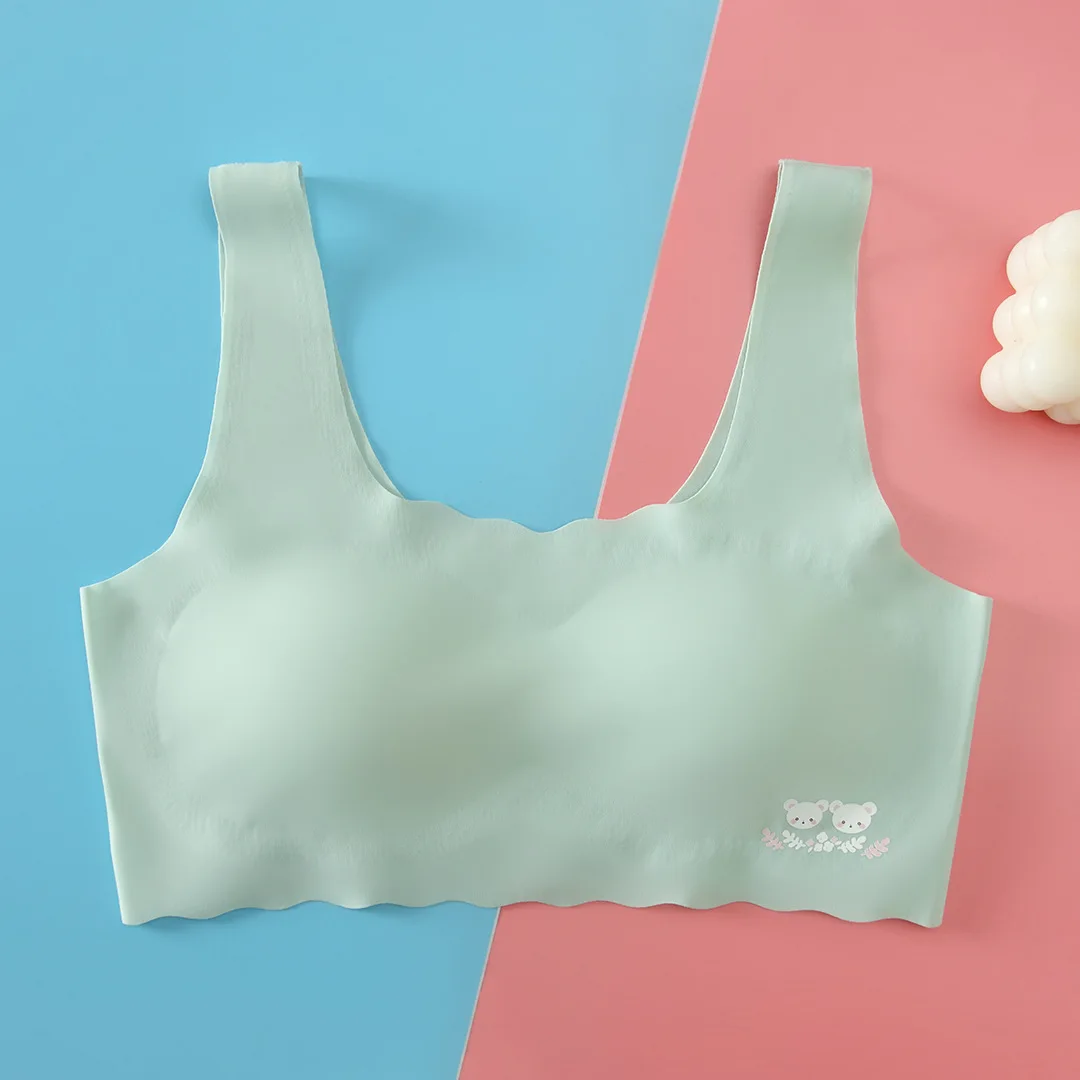 New Girl Underwear Junior High School Students Development Period Wrap Chest Girls Vest Suspenders Girls Bra 8-16Y Training Bra