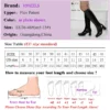 Costumes Knee-High Boots 60s 70s Go Go Boot Retro1960s Ladies Women's Fancy Dress Gogo Party Dance Gothic Shoes Large Size 36-46 - Image 4