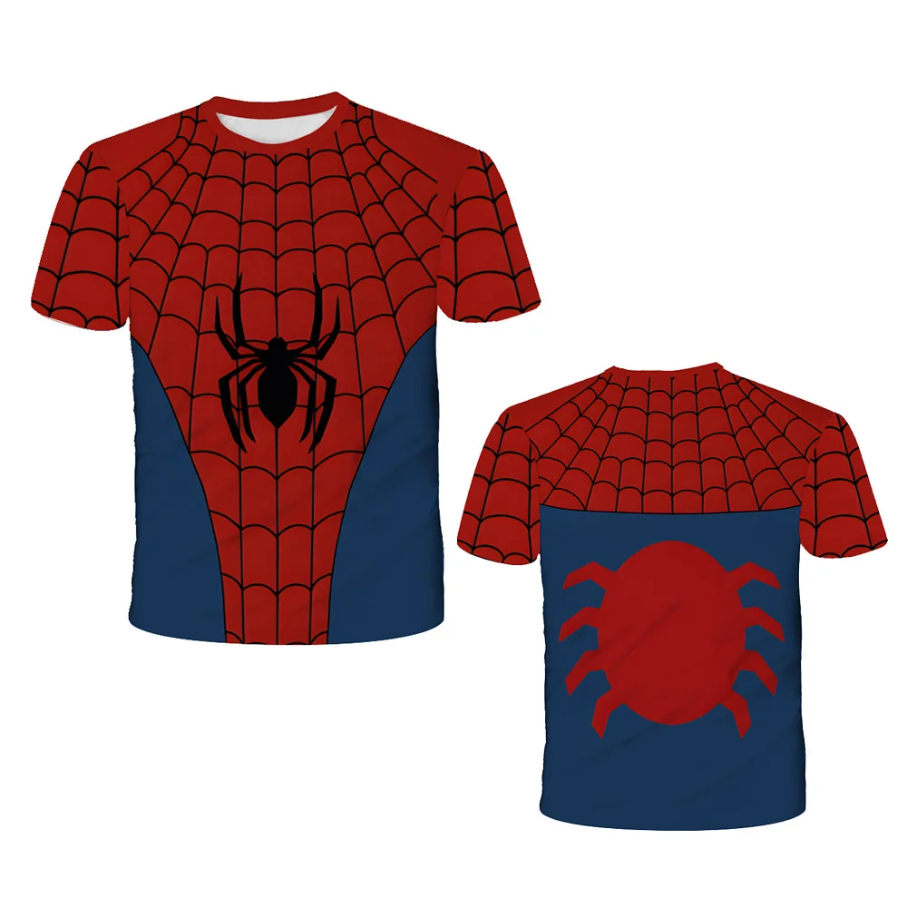 Kids' Captain America T-shirt Classic Superhero Spiderman T Shirts For Boy Child Quick Dry Clothes Boys Short Sleeved Men Top