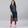 Indian Dress Kurtas for Women Spring Summer Cotton Printed Floral Ethnic Style Kurti Top South Asian Clothes - Image 2