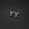 U7 Hannya Mask 925 Silver Demon Horn Amulet Stud Earrings for Man Women Gothic Statement Daily Jewelry - Image 3