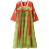 Girls Ethnic Dress Set Bollywood Indian Salwar Kids Performance Cosplay Costume Carnival Outfit - Image 2